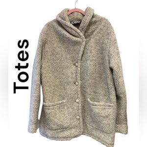 Totes Sherpa coat Sz L‎